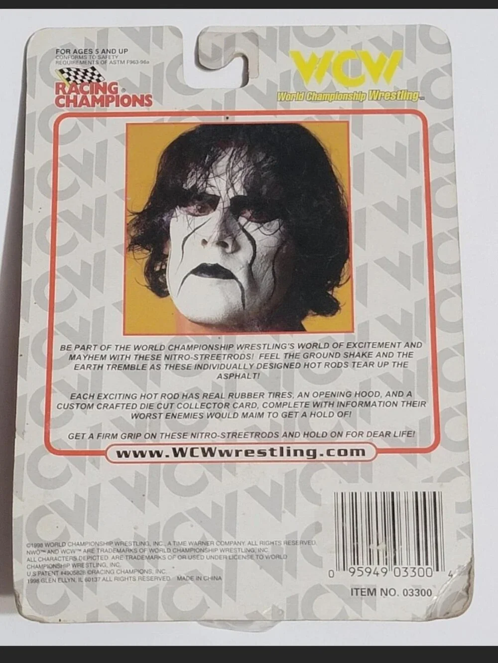 Glacier WCW Nitro-Street Rods Die Cast Car by Racing Champions 1998 1/64